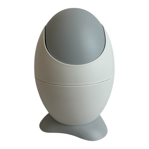 Vintage Biesse Bathroom Waste Bin Small Trash Can Garbage Swing Lid Portable Bin - Picture 2 of 6